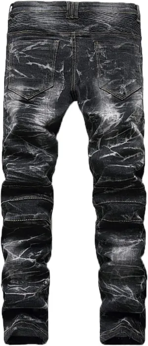2023 Men's Slim Fit Straight Leg Jean Ripped Skinny Jeans Retro Classic Denim Pants Stylish Fashion Jean Pant Trousers