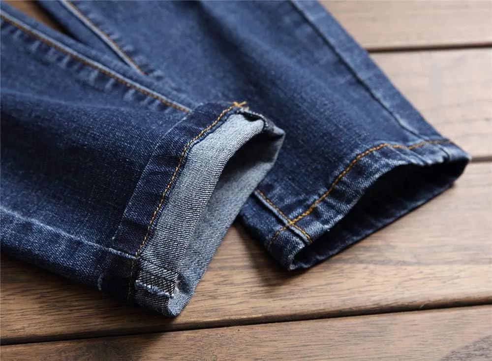 AITITIA Men's Ripped Regular Fit Jeans