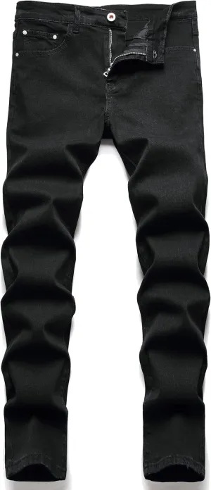 AITITIA Men's Ripped Regular Fit Jeans