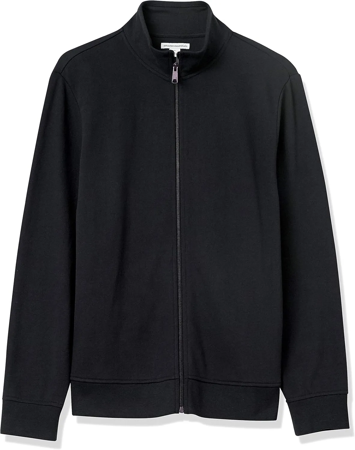 Amazon Essentials Men's Zip Up Sweatshirt, Lightweight French Terry, Mock Neck