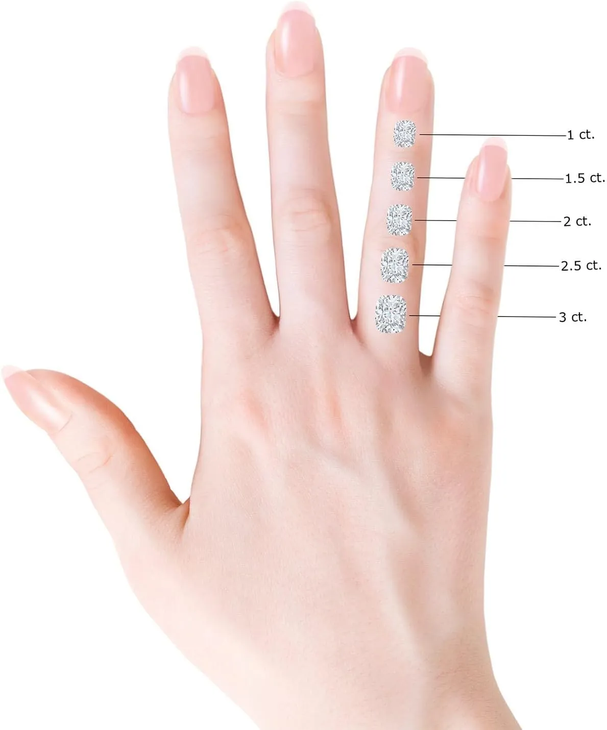 Angara Lab Grown Cushion Rectangular Diamond Halo Split Shank Engagement Ring in Silver / 14K Solid Gold/Platinum | April Birthstone, Birthday, Anniversary, Wedding Jewelry Gift for Women