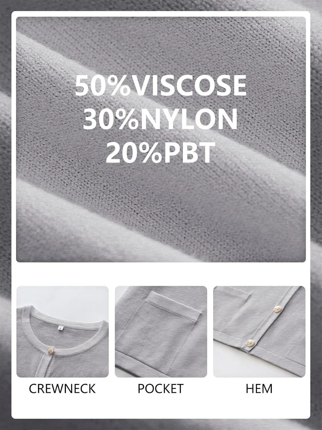 ANRABESS Women's Short Sleeve Cardigan Sweaters Summer Casual Crew Neck Knit Striped Button Down Cropped Dressy Blouses Tops