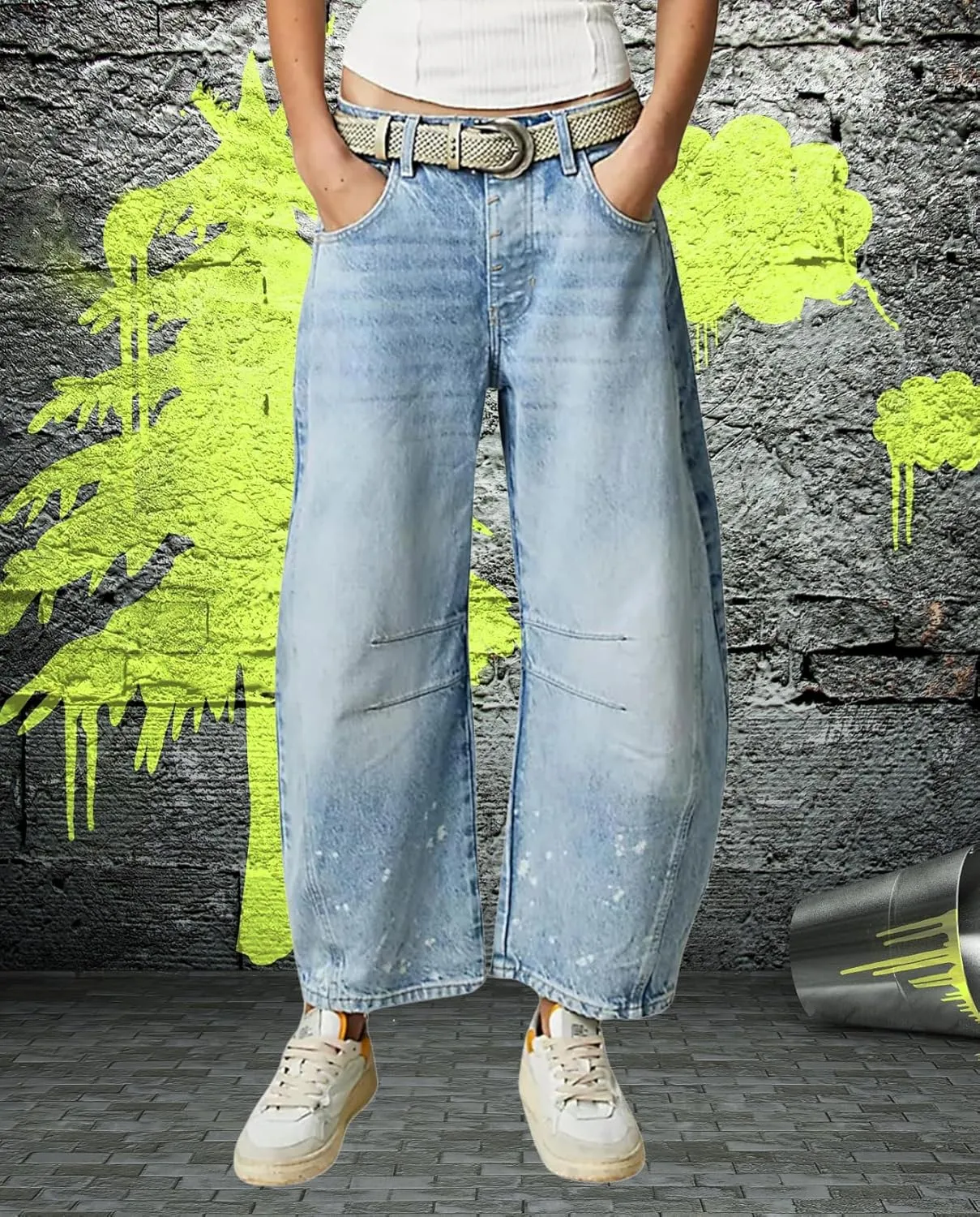 Barrel Jeans Women Baggy Boyfriend Jeans for Women y2k Cargo Wide Leg High Waist Midrise Button Fly 2024 Fall