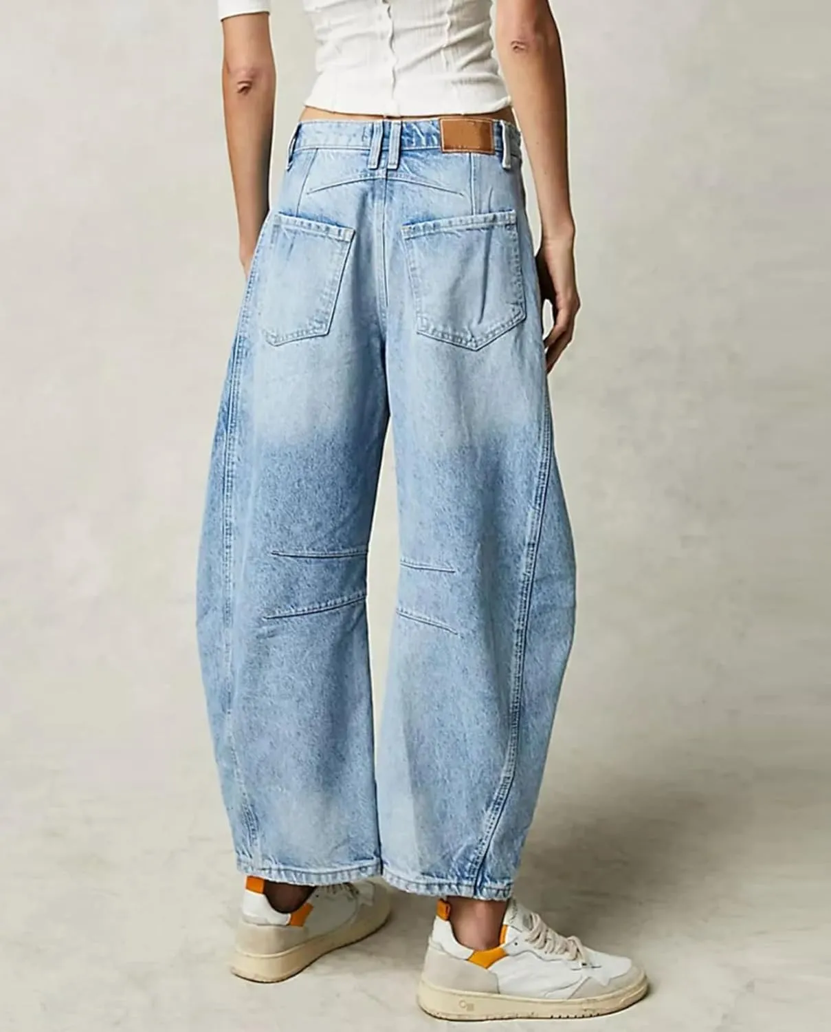 Barrel Jeans Women Baggy Boyfriend Jeans for Women y2k Cargo Wide Leg High Waist Midrise Button Fly 2024 Fall