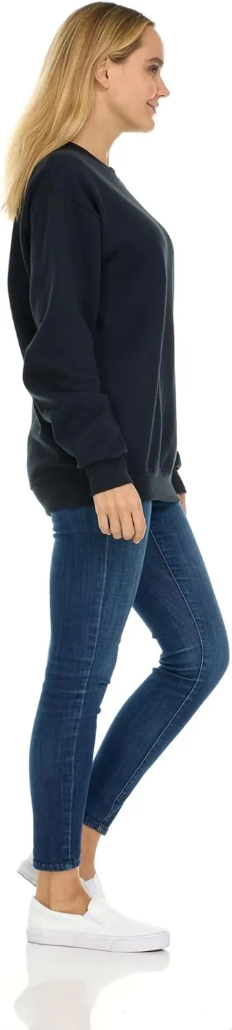 BILLIONHATS 12 Pack Womens Oversized Crew Neck Sweatshirt, Fleece Lined, Bulk Wholesale Sweatshirts for Charities & Events
