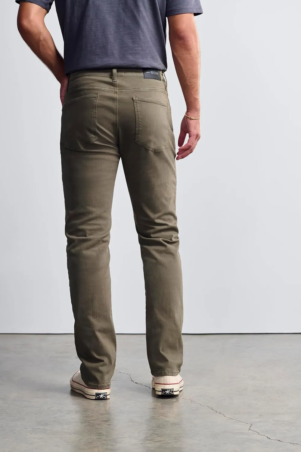 Bridge Men's Regular Rise Straight Leg Jeans