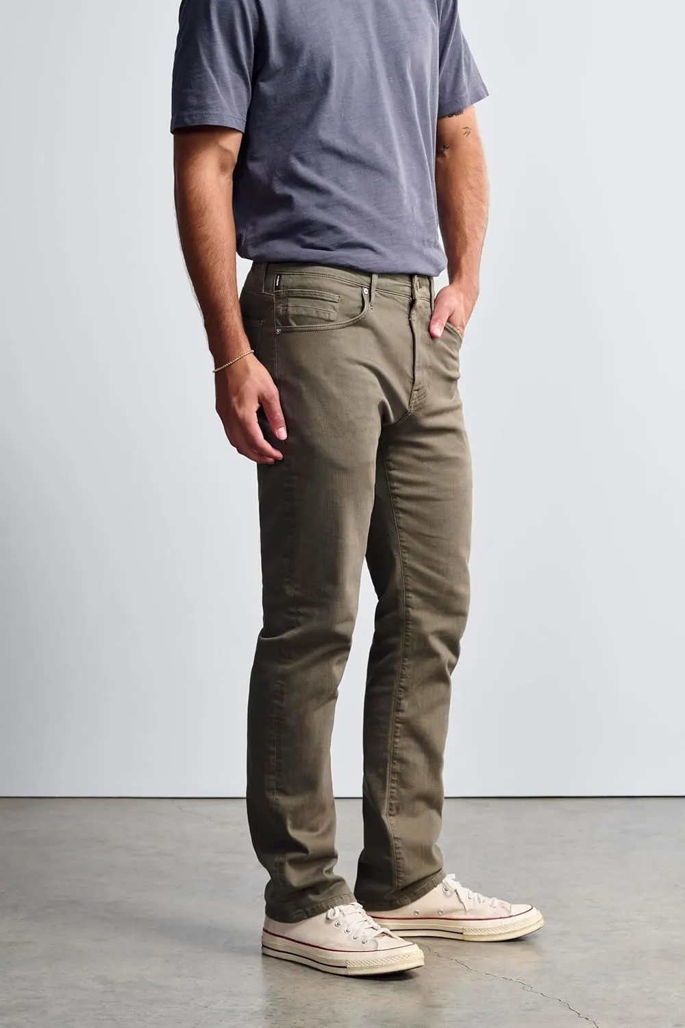 Bridge Men's Regular Rise Straight Leg Jeans