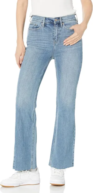 Calvin Klein Women's Jeans Super Hi Rise Side Split Flare Denim