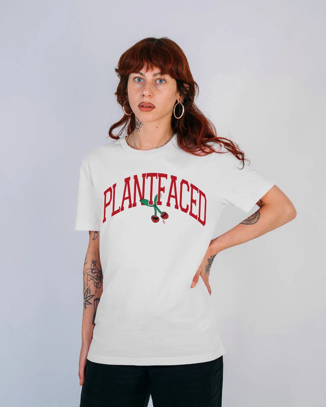 Cherry Tee - White