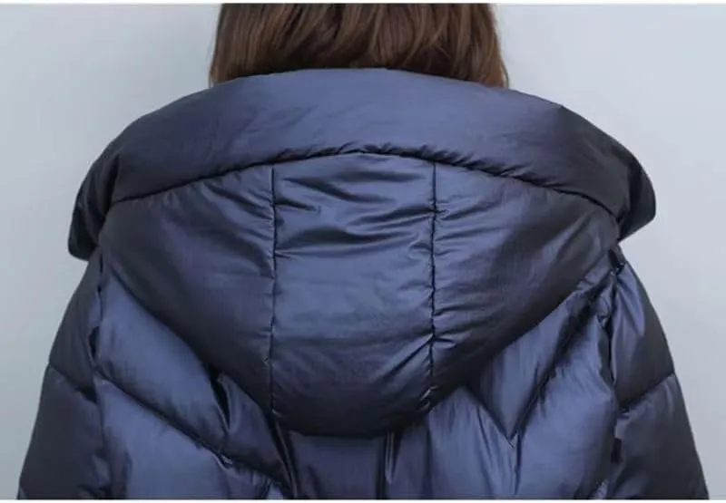 Cotton Coat Women's Mid-Length Winter Jackets Elegant Parkas Padded Jacket Thick Down Vintage Outwear