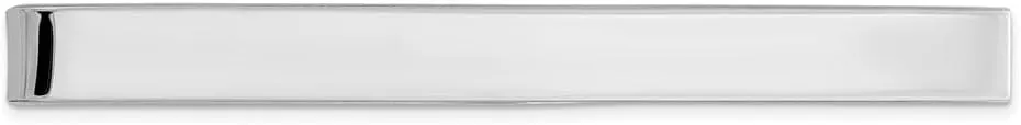 Diamond2Deal Sterling Silver Rhodium-Plated Tie Bar Best, Anniversary, Birthday