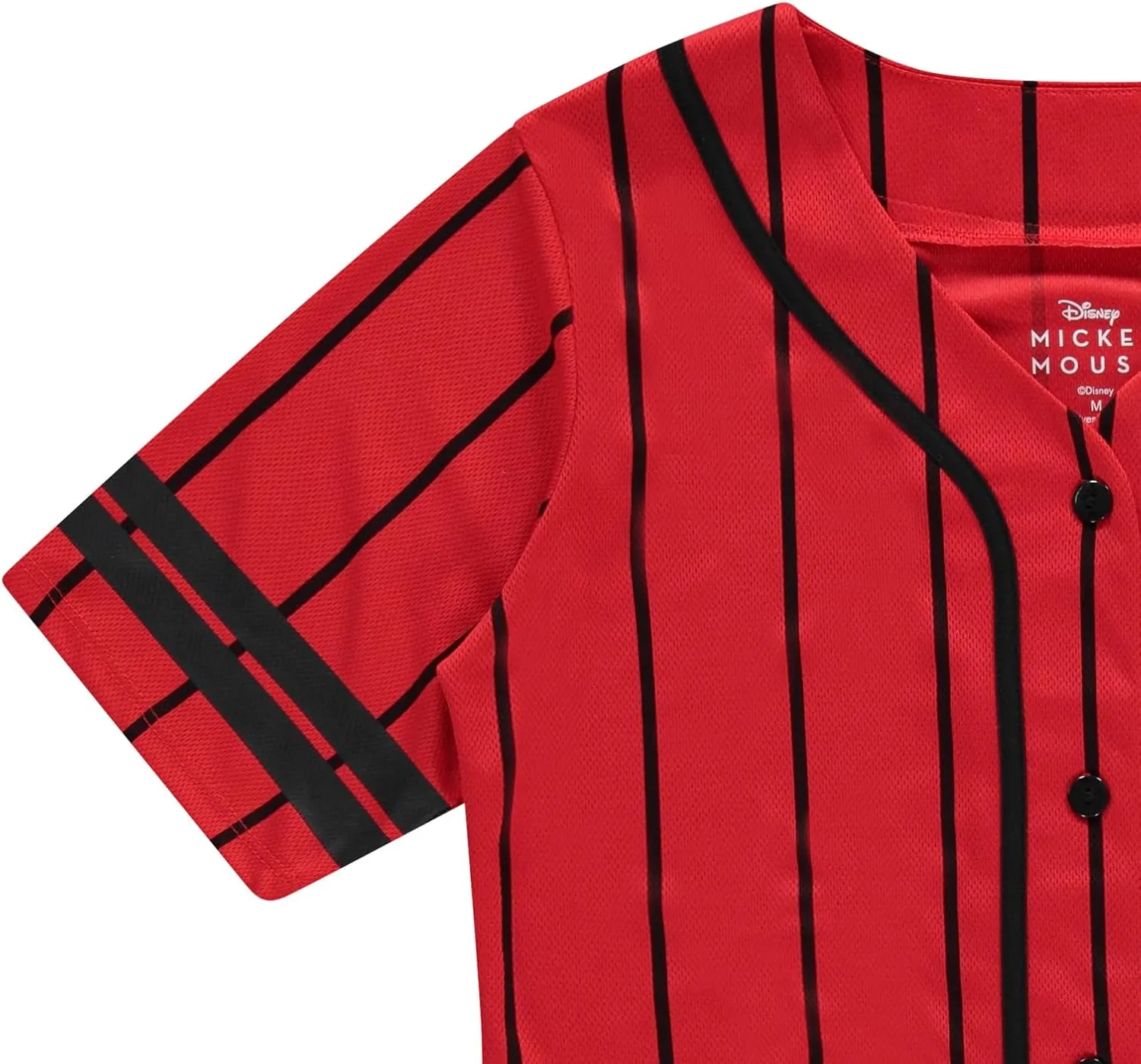 Disney Ladies Mickey Mouse Fashion Shirt - Mickey & Minnie Mouse Baseball Jersey Mickey Mouse Button Down Baseball Jersey