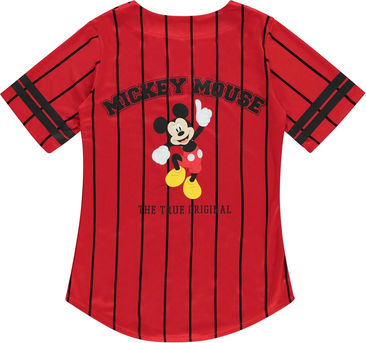 Disney Ladies Mickey Mouse Fashion Shirt - Mickey & Minnie Mouse Baseball Jersey Mickey Mouse Button Down Baseball Jersey