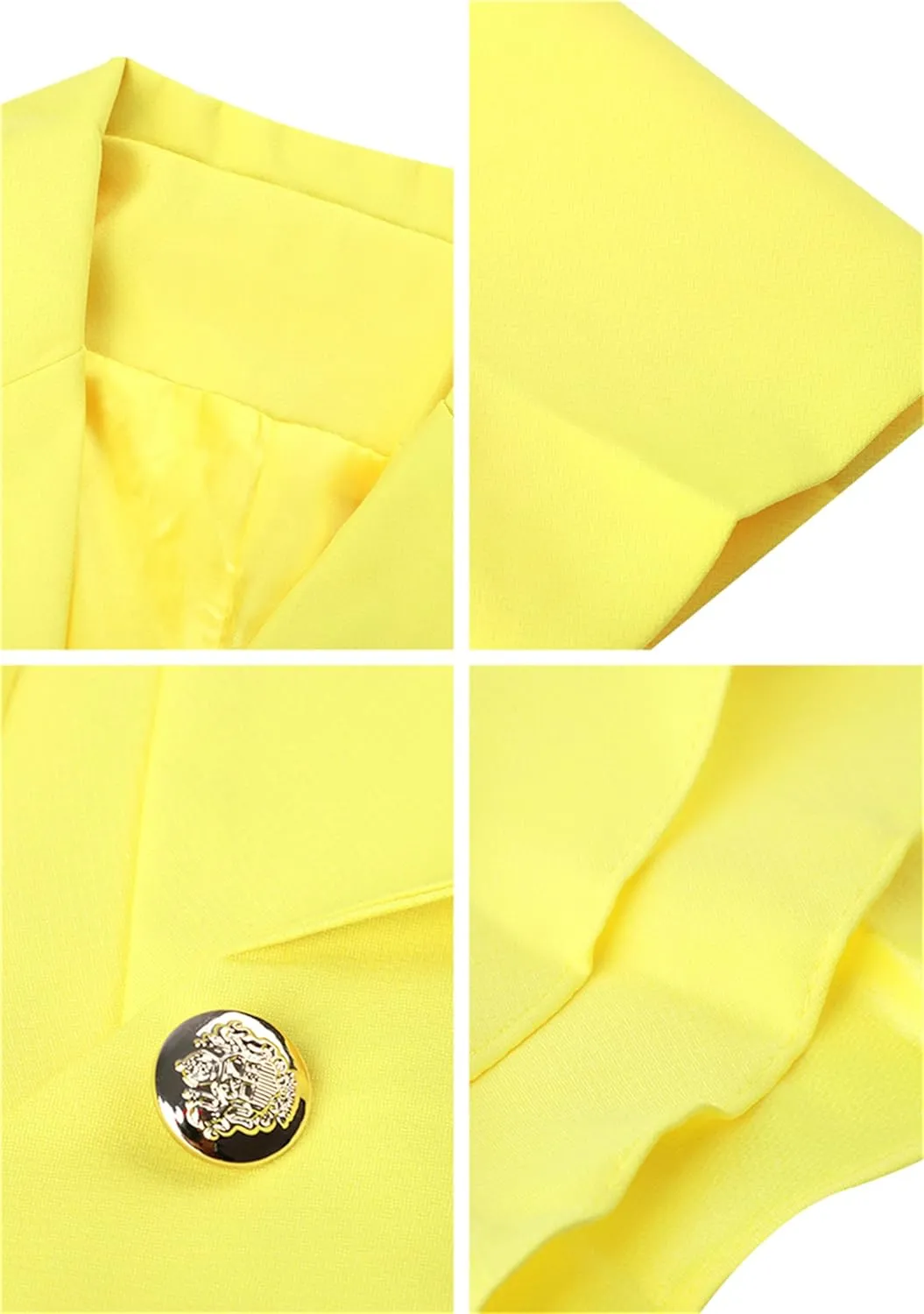 Fashion Button Down Blazer for Women Lightweight Lapel Front Open Blazer Casual Business Slim Fit Blazer