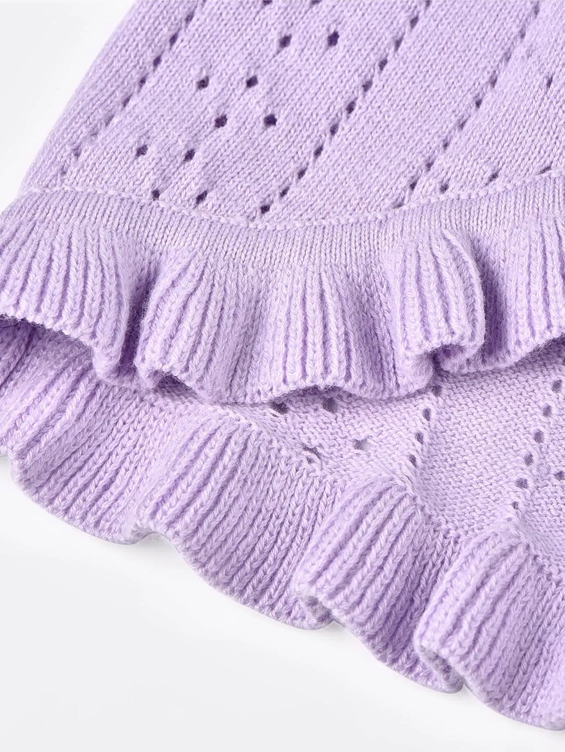 Girls' Long Sleeve Button Closure Knitted Bolero Cardigan Kids Shrug Sweaters Cropped Jacket Cover Up Tops