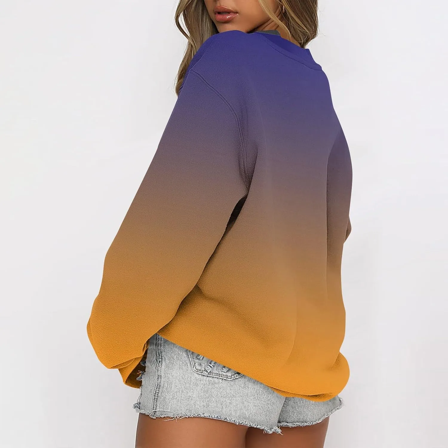 Graphic Sweatshirts for Women Oversized Crewneck Sweatshirt Lightweight Cute Hoodies Fall Sweatshirts for Women
