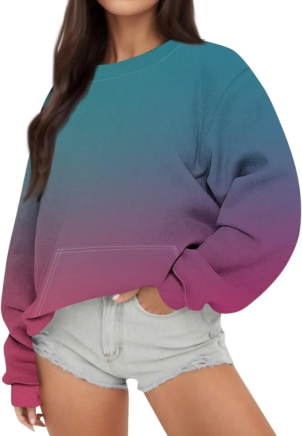 Graphic Sweatshirts for Women Oversized Crewneck Sweatshirt Lightweight Cute Hoodies Fall Sweatshirts for Women