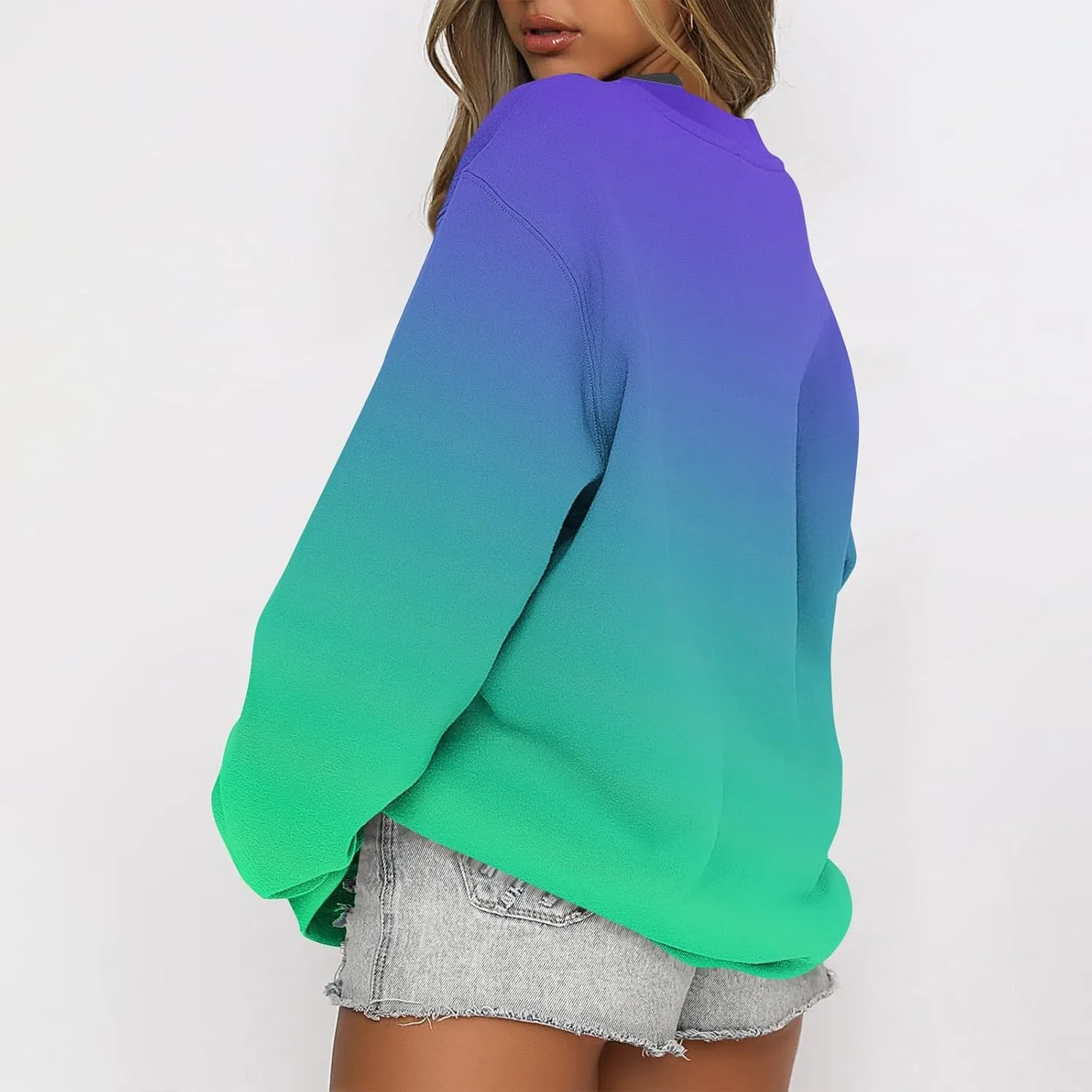 Graphic Sweatshirts for Women Oversized Crewneck Sweatshirt Lightweight Cute Hoodies Fall Sweatshirts for Women