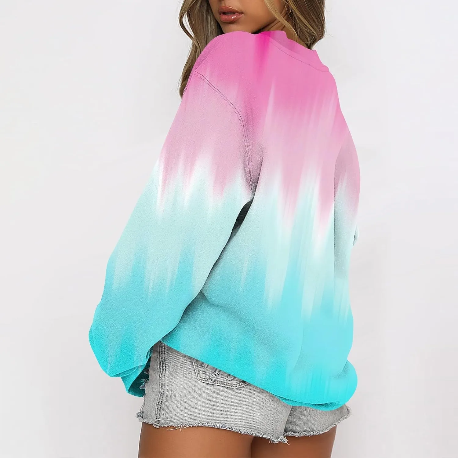 Graphic Sweatshirts for Women Oversized Crewneck Sweatshirt Lightweight Cute Hoodies Fall Sweatshirts for Women