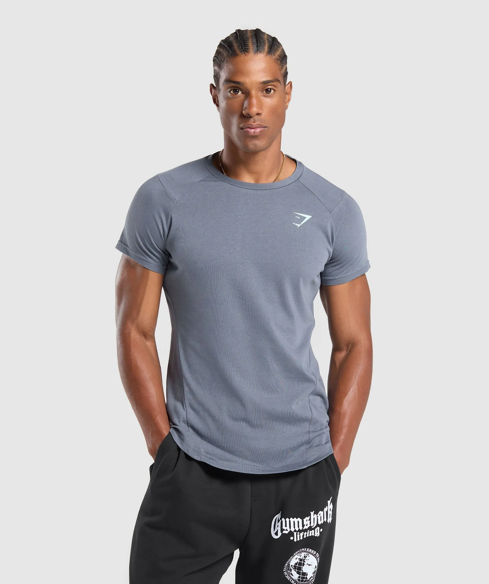 Gymshark Bold T-Shirt - Iron Blue