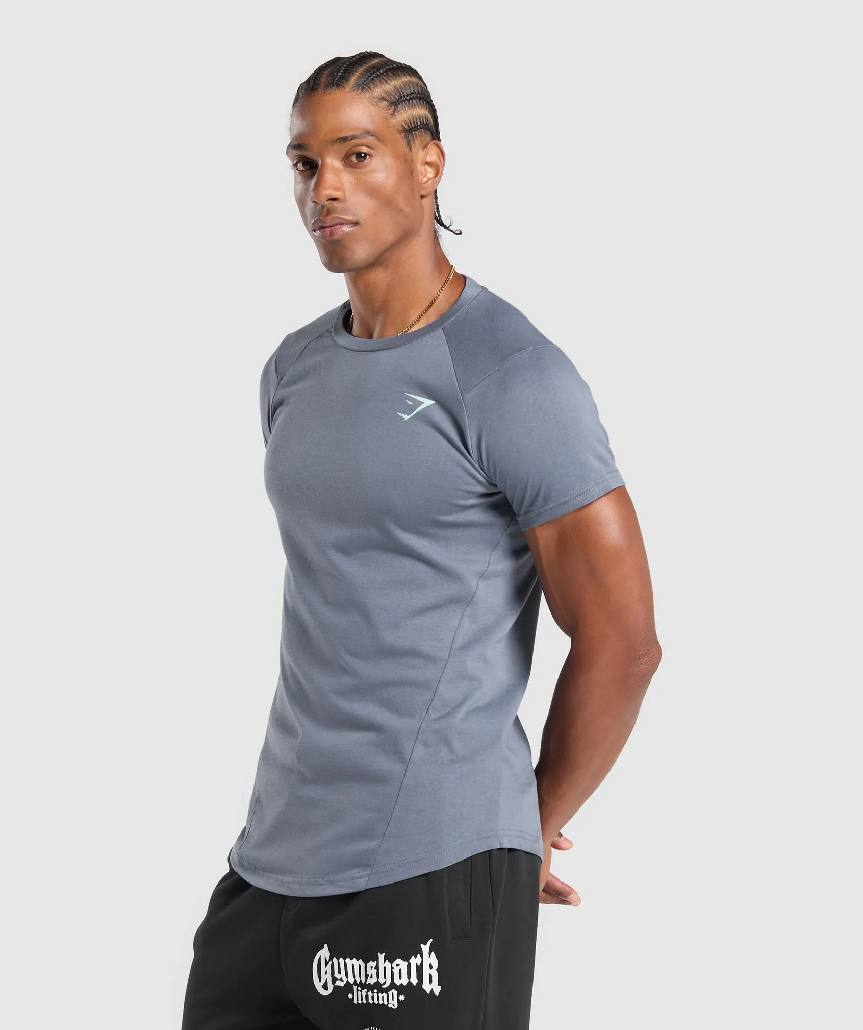 Gymshark Bold T-Shirt - Iron Blue