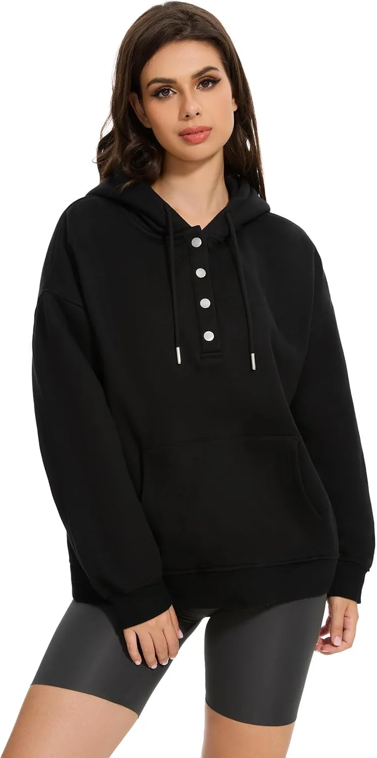 Halloween Womens Oversized Hoodies Fleece Sweatshirts Long Sleeve Sweaters Pullover Fall Outfits with Pocket