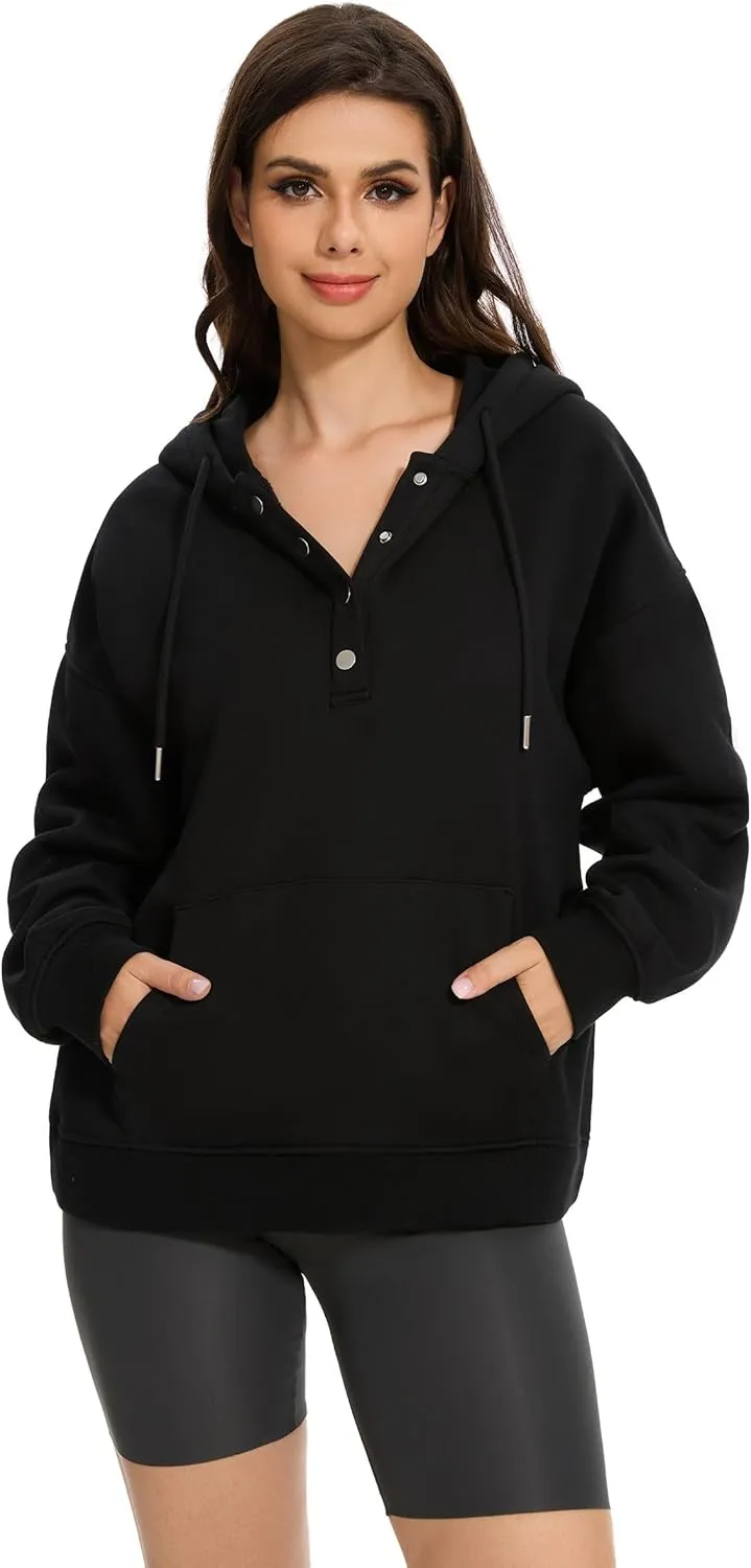 Halloween Womens Oversized Hoodies Fleece Sweatshirts Long Sleeve Sweaters Pullover Fall Outfits with Pocket