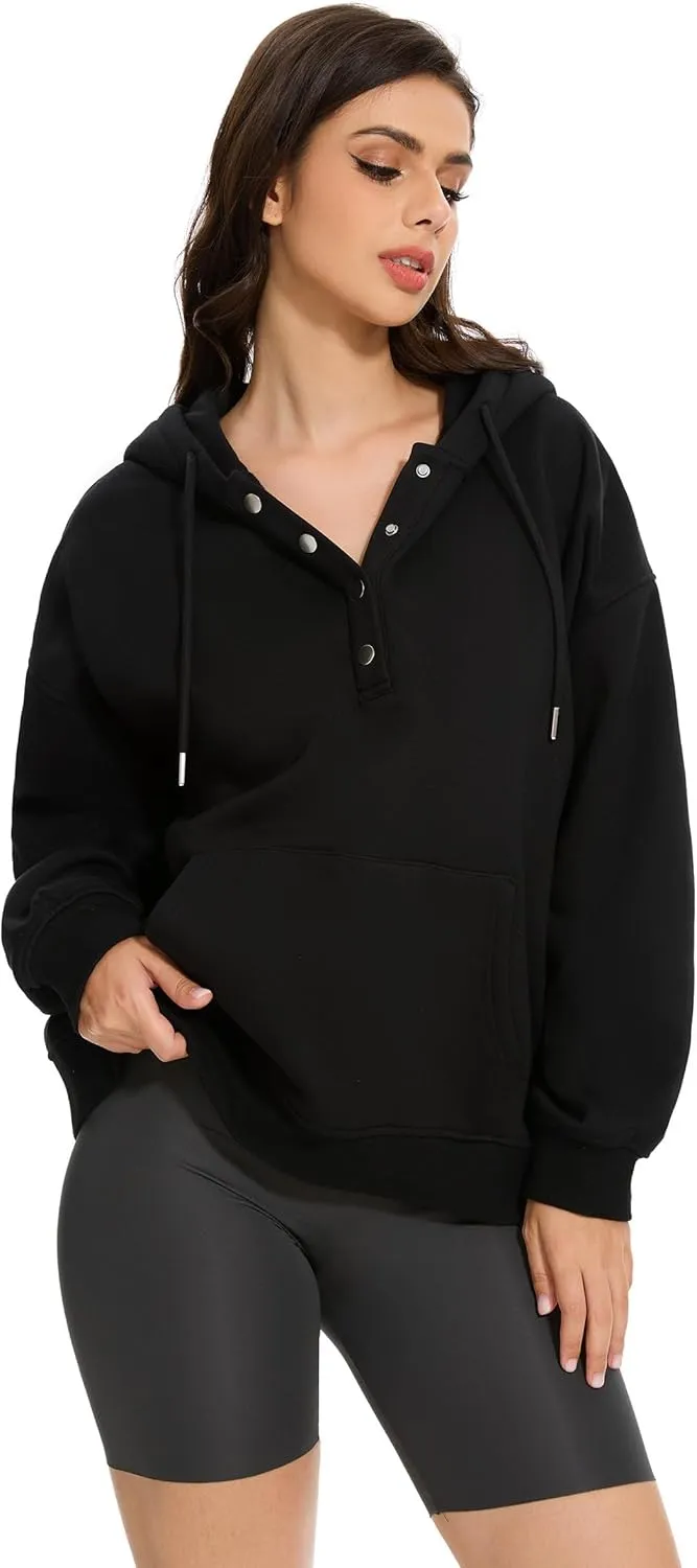 Halloween Womens Oversized Hoodies Fleece Sweatshirts Long Sleeve Sweaters Pullover Fall Outfits with Pocket