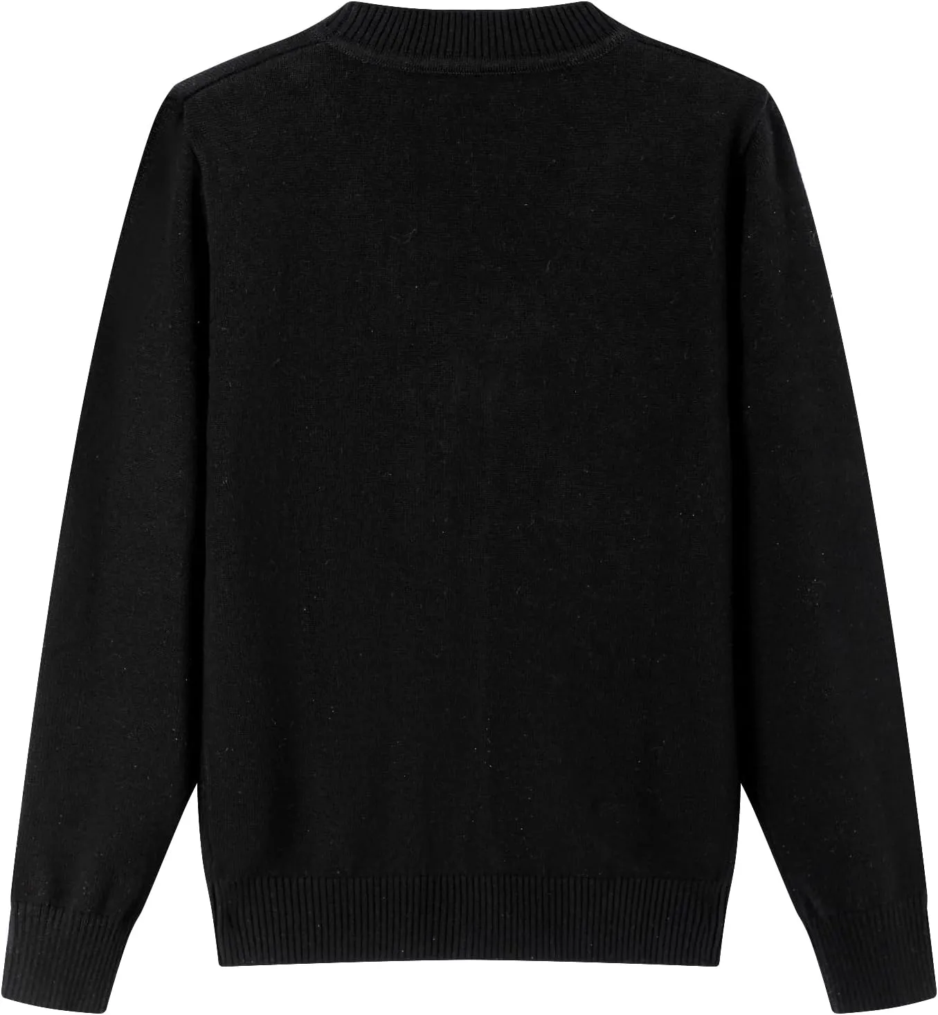 HILEELANG Kids Boy Girl School Uniform Cardigan Sweaters V-Neck Basic Solid Button Knitted Cardigan