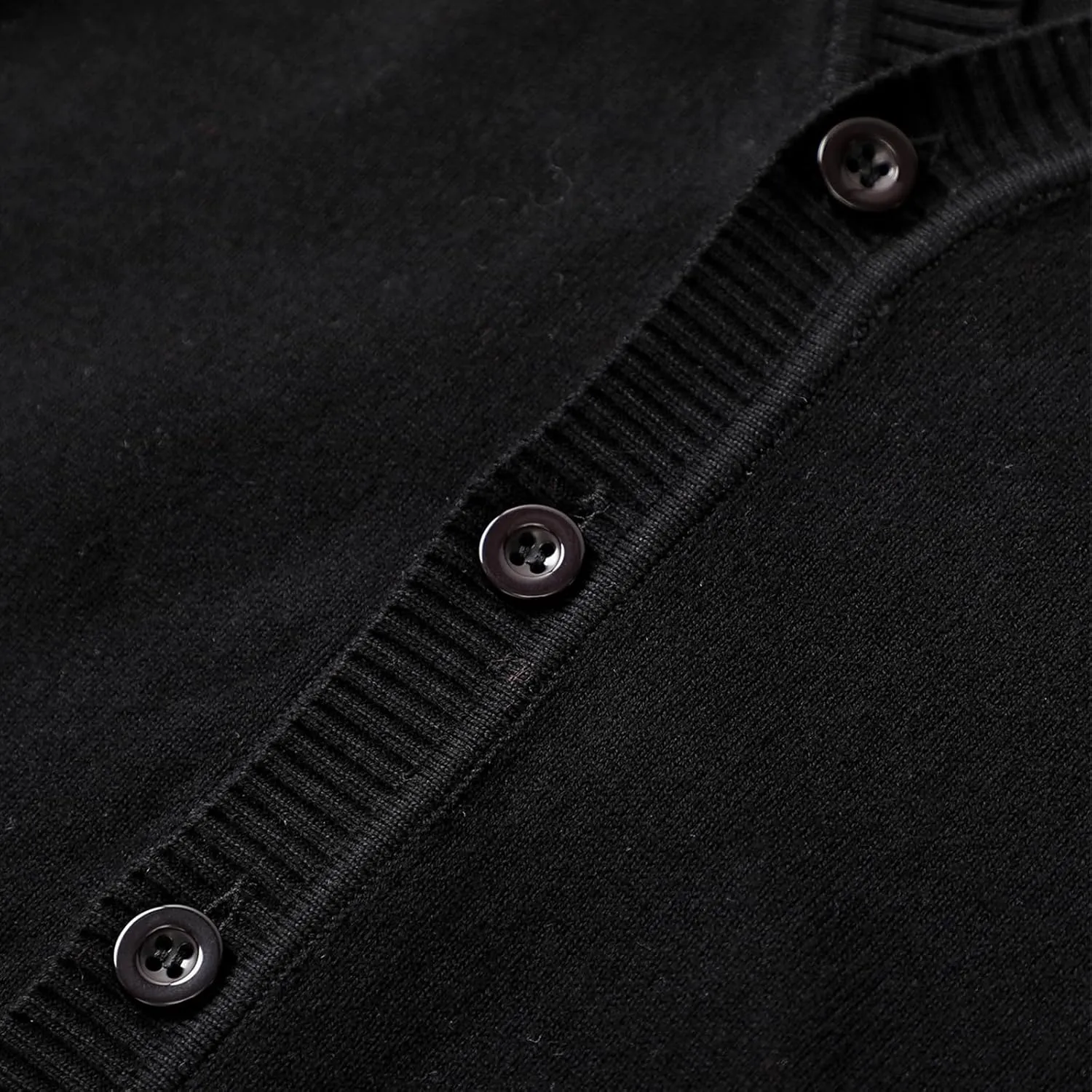 HILEELANG Kids Boy Girl School Uniform Cardigan Sweaters V-Neck Basic Solid Button Knitted Cardigan