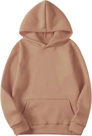 Hoodies For Women Oversized Fleece Sweatshirts Long Sleeve Casual Hooded Basic Pullover 2024 Fall Outfits Sweater