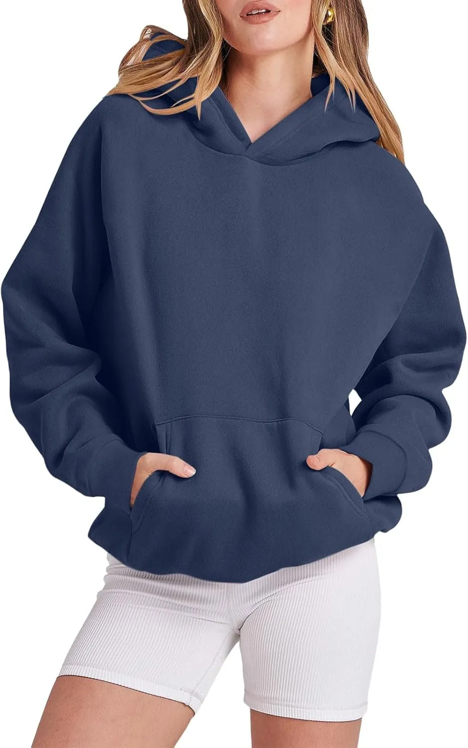 Hoodies for Women Oversized Hoodies Trendy Fleece Sweatshirts Long Sleeve Sweaters Pullover Fall Outfits with Pocket