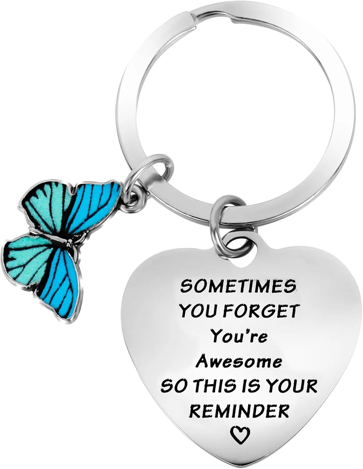 Inspirational Keyring for Women, Motivational Keychain Gift Thank You Gift You are Awesome for Coworker Teacher
