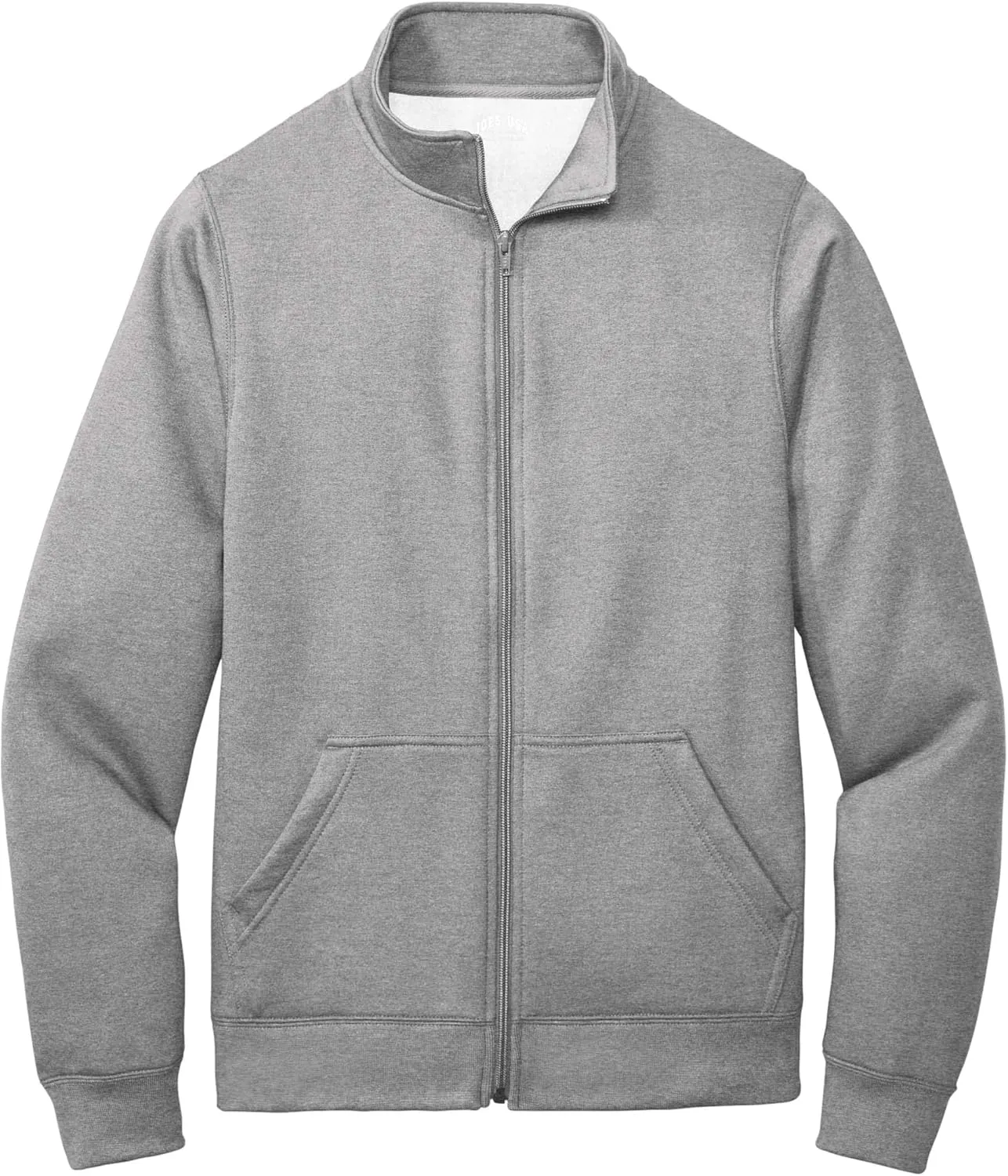 Joe's USA Men's Fleece Cadet Collar Full Zip Sweatshirts in S-4XL