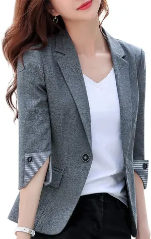 Kedera Womens Blazers & Suit Jacket Casual Work Blazer Office Jacket Slim Fit Blazer for Business Lady