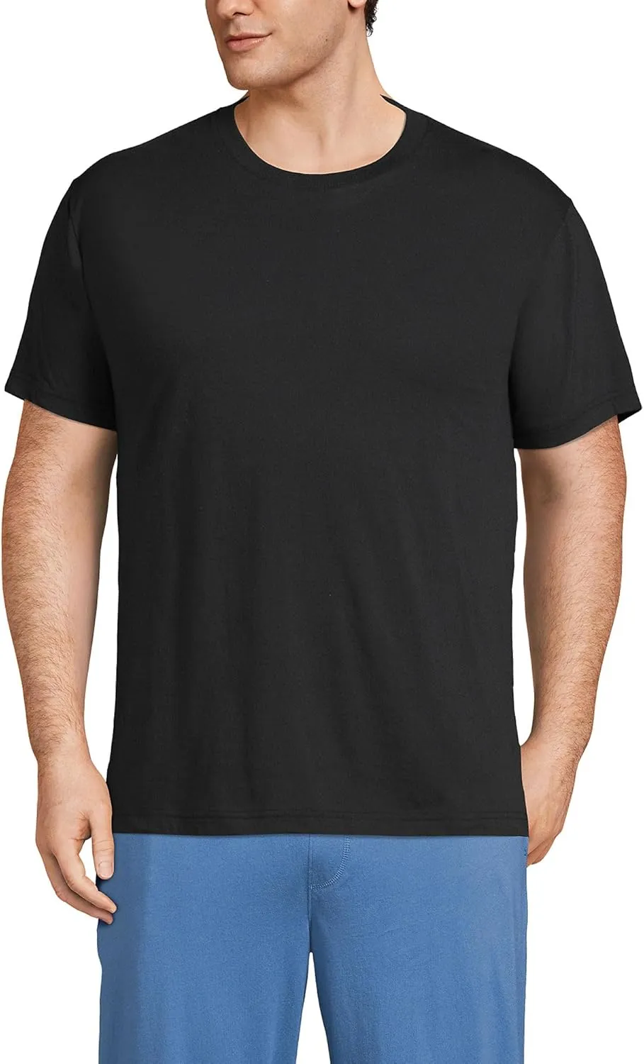 Lands' End Men's Crewneck Undershirt 3 Pack