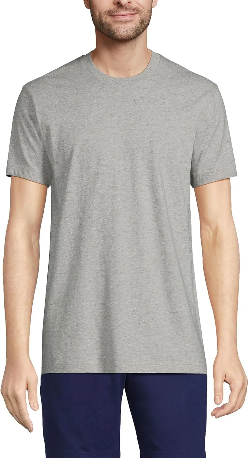 Lands' End Men's Crewneck Undershirt 3 Pack