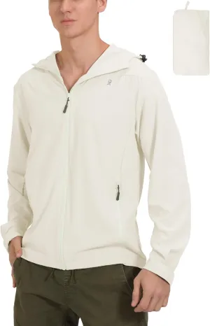 Little Donkey Andy Men's UPF 50  Sun Protection Jackets Stretch Breathable Hoodie Summer Shirts for Hiking