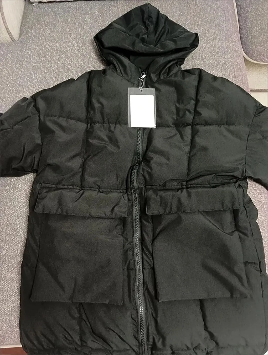 Loose Hooded Down Cotton Parkas Thicken Oversize Jackets Long Padded Women's Jacket Simple Winter Warm Coat