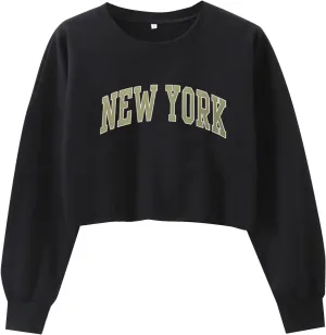LovelyWholesale Women Graphic Crewneck Sweatshirts