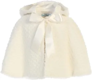 Made in USA - White Cardigan for Girls - Faux Fur Sweaters for Girls - Dress Bolero for Toddler - Baby Kids Shrug