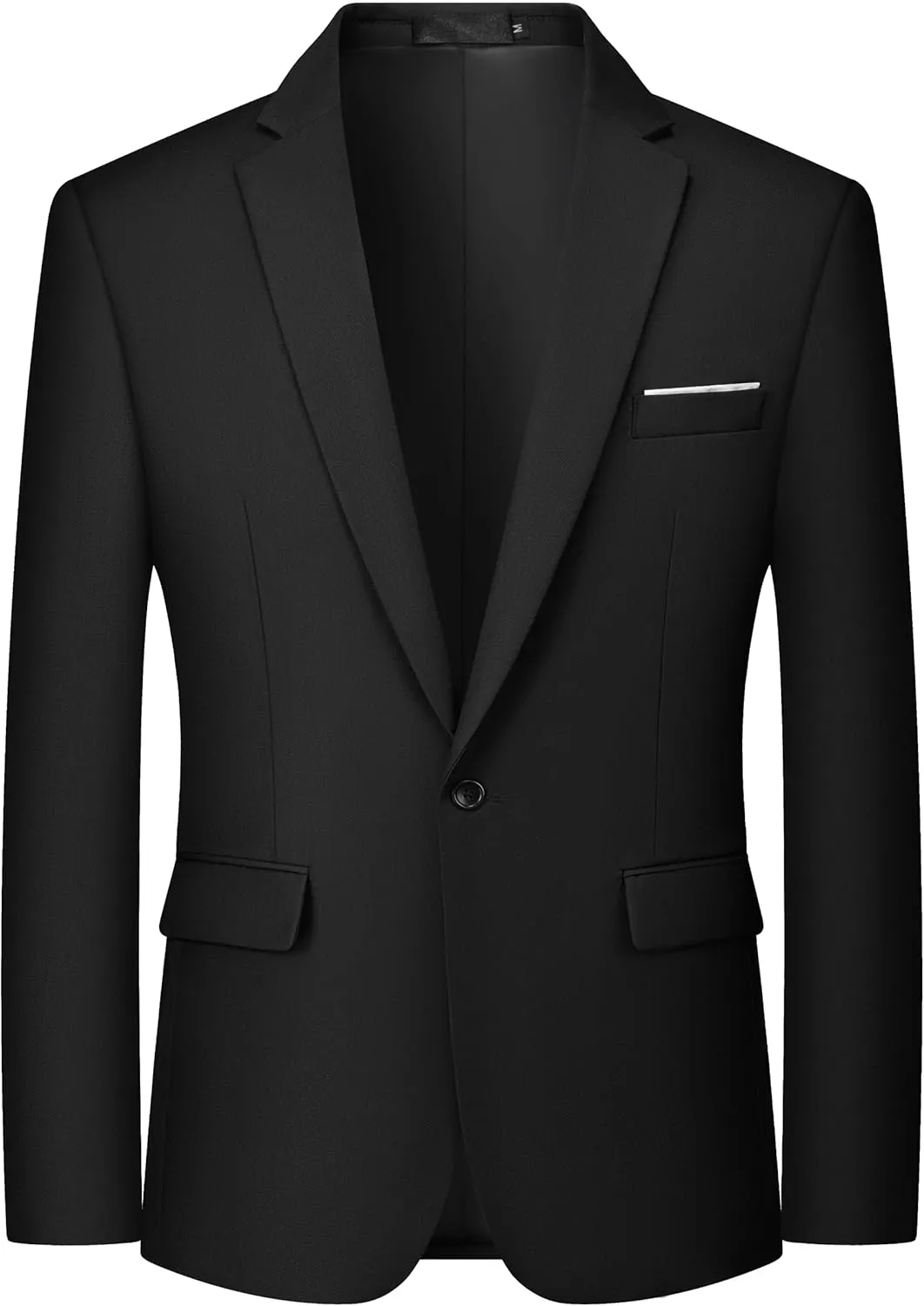 MAGE MALE Men's One Button Blazer Casual Solid Color Suit Jacket Slim Fit Lightweight Sport Coats Blazers