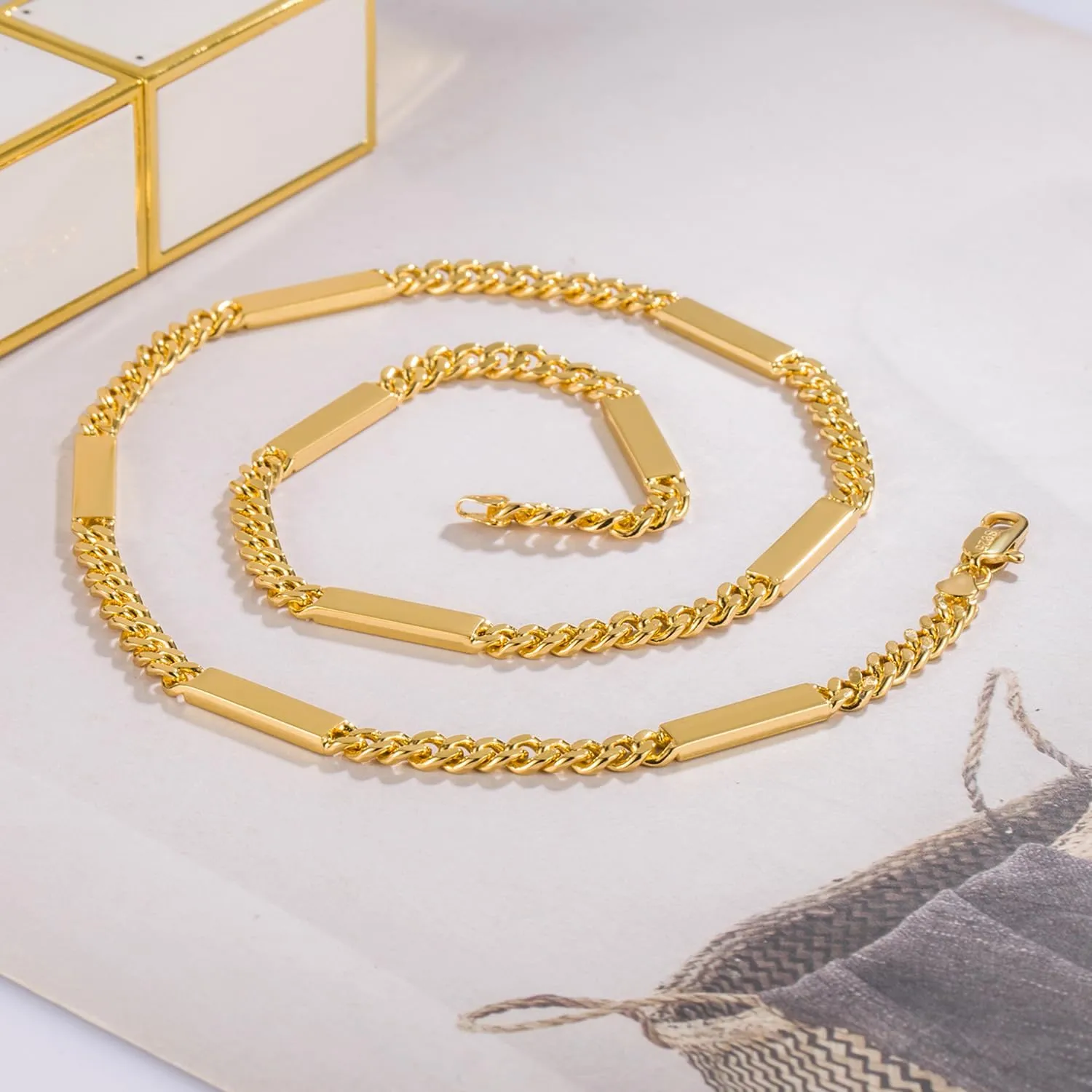Men 925 Sterling Silver 4-6mm Miami Cuban Link Necklace Fashion Women 18 "20" 22 "24" 26 "28" 30" Solid Silver Chain Choker Hip Hop Fine Jewelry Gift