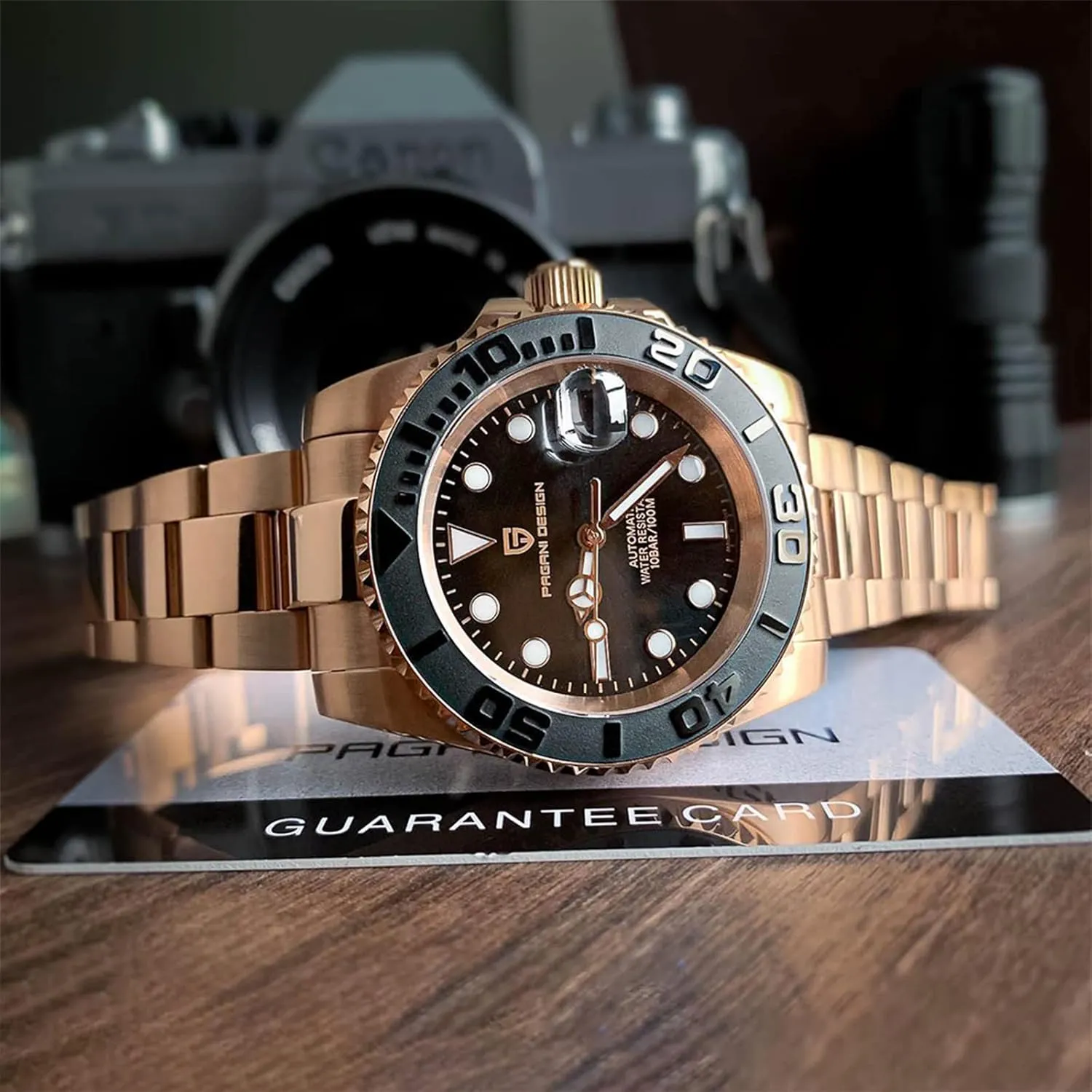 Men Watches Pagani Design Watch for Men Automatic NH35 Mechanical 100M Waterproof Stainless Steel Sapphire Glass Yacht Wristwatch PD-1651