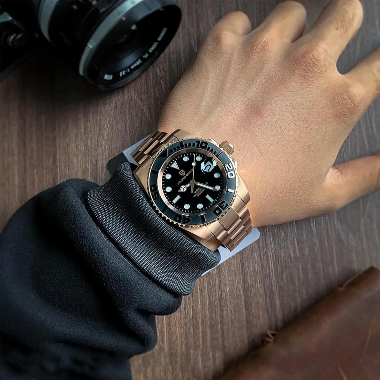 Men Watches Pagani Design Watch for Men Automatic NH35 Mechanical 100M Waterproof Stainless Steel Sapphire Glass Yacht Wristwatch PD-1651