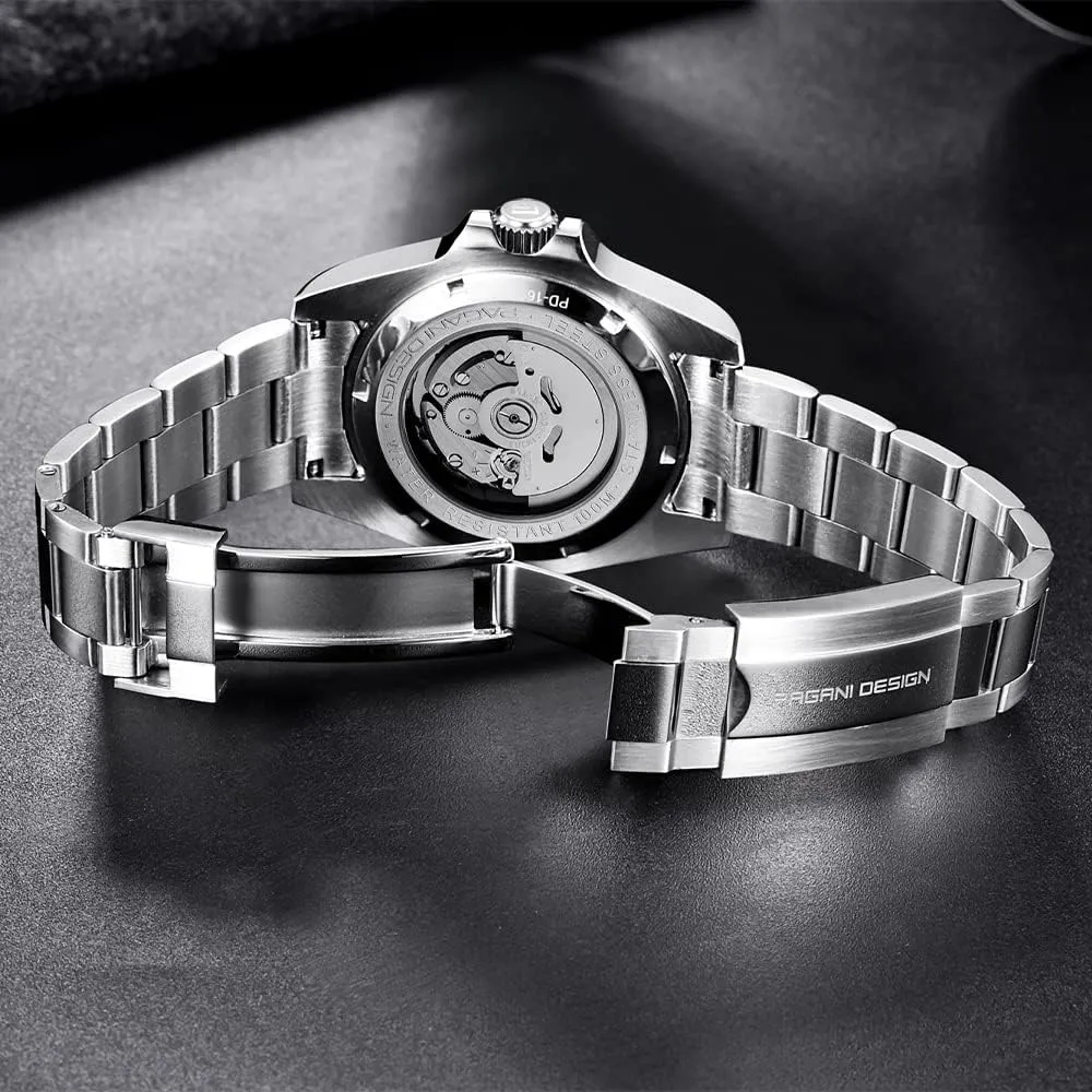 Men Watches Pagani Design Watch for Men Automatic NH35 Mechanical 100M Waterproof Stainless Steel Sapphire Glass Yacht Wristwatch PD-1651