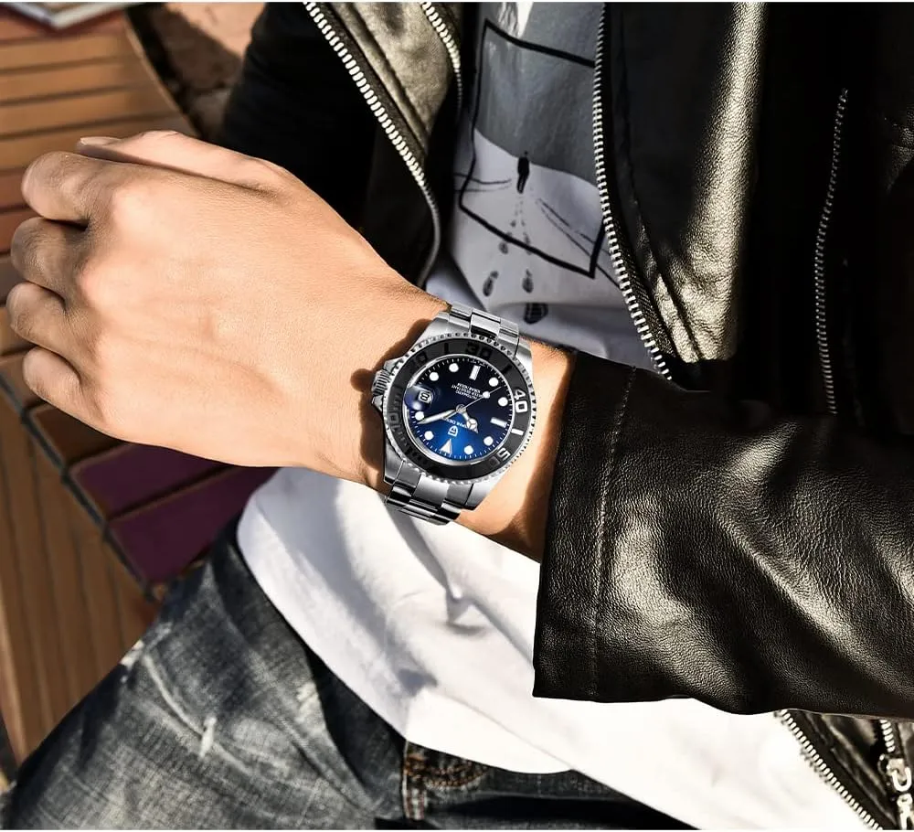 Men Watches Pagani Design Watch for Men Automatic NH35 Mechanical 100M Waterproof Stainless Steel Sapphire Glass Yacht Wristwatch PD-1651