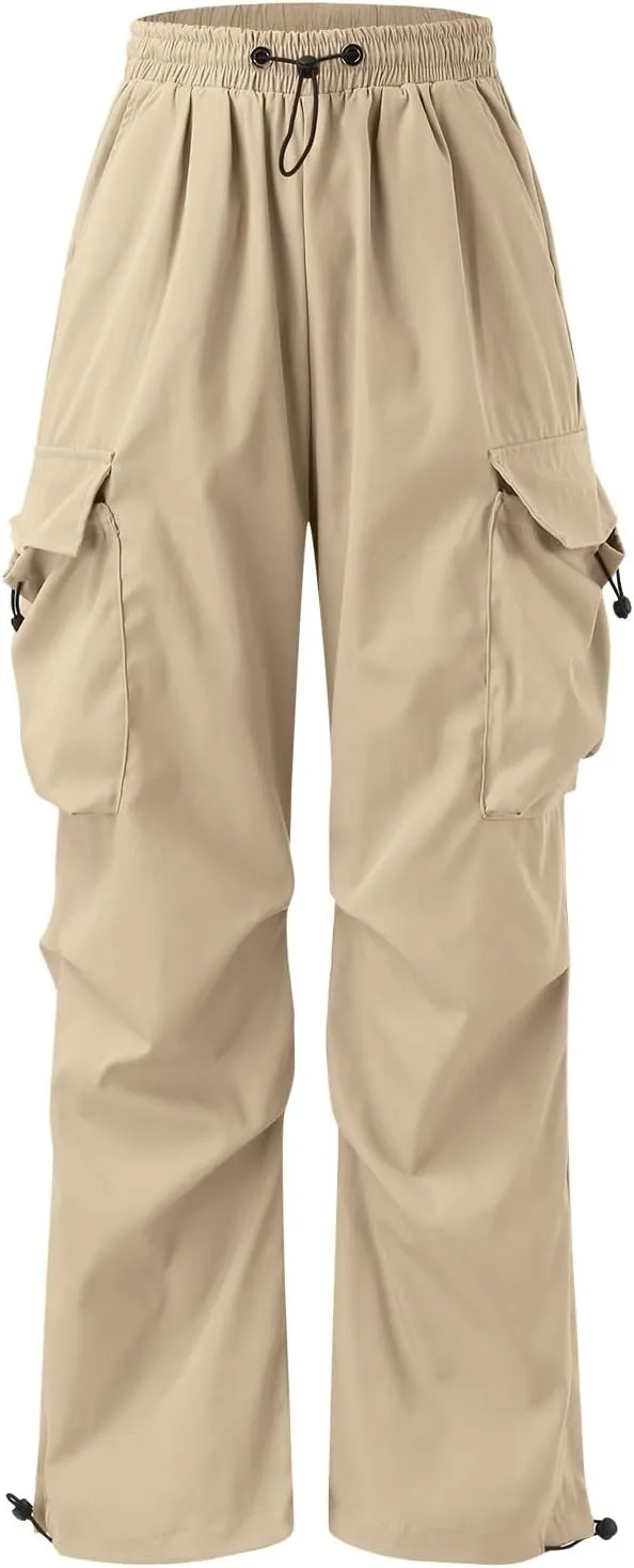 Men's Cargo Pants Casual Stretch Elasticated Waist Pant Combat Work Pant with Pockets