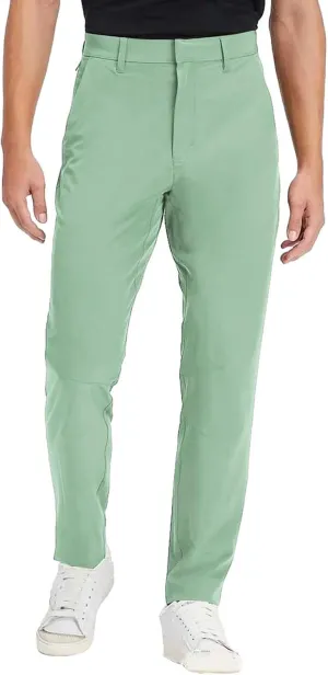 Mens Solid Color Suit Casual Pants Mid Waist Lightweight Slim Fit Fashion Business Pants Dressy Stylish Straight Skinny Pants