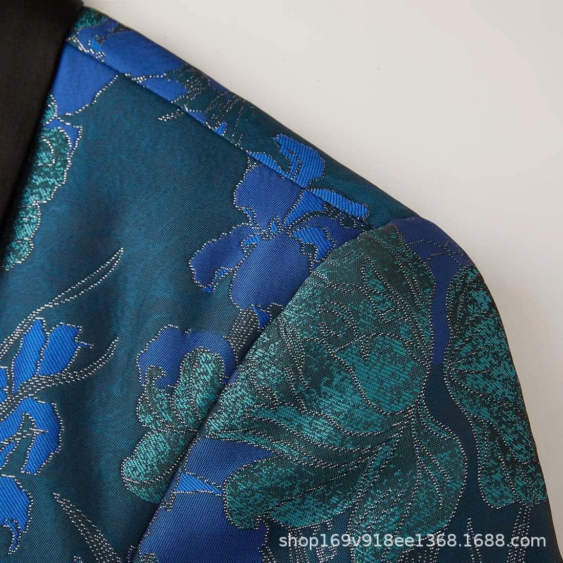 Men's Vintage Jacquard Suit Jacket Blazer Blazers Prom, Banquet, Dinner, Wedding, Prom, Party
